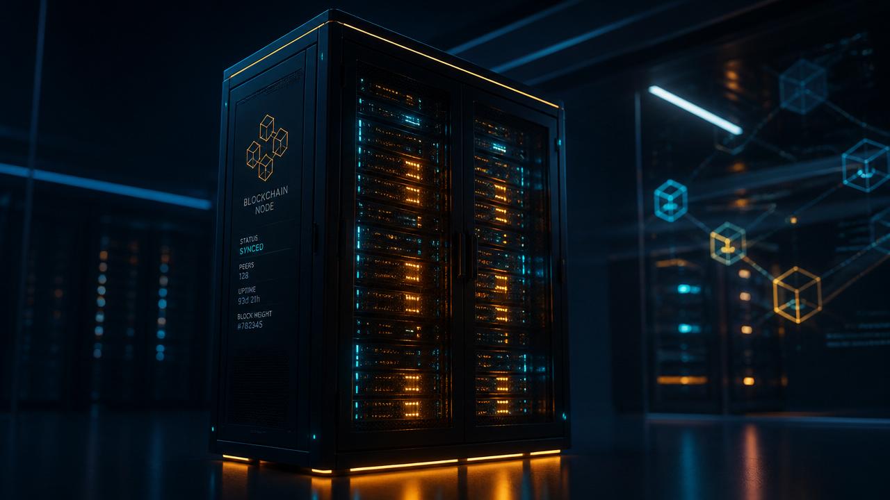 Solar-powered blockchain server rack